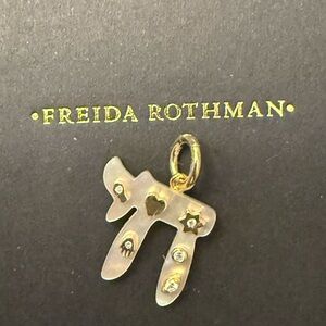 Freida ROTHMAN Mother of Pearl Chai Pendant Charm